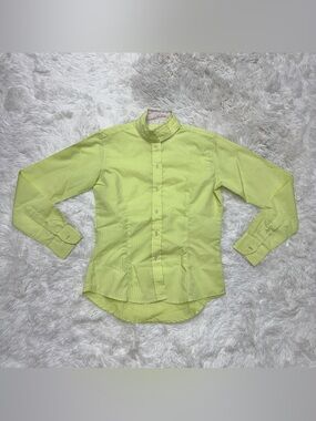 Women’s XS Yellow Equine Couture English Horseback Riding Show Shirt. Good Condi